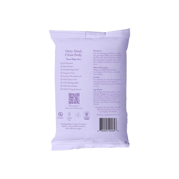 Personal Fav Play Flushable Intimate Wipes 10-Pack - Image 2