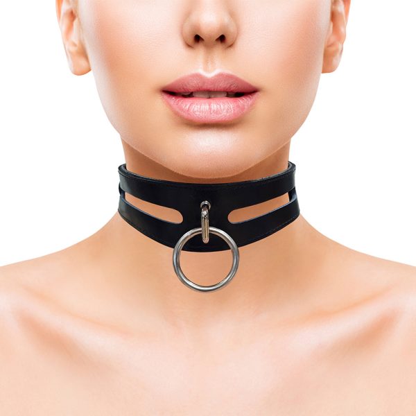 Rouge Leather Fashion Collar Black - Image 2