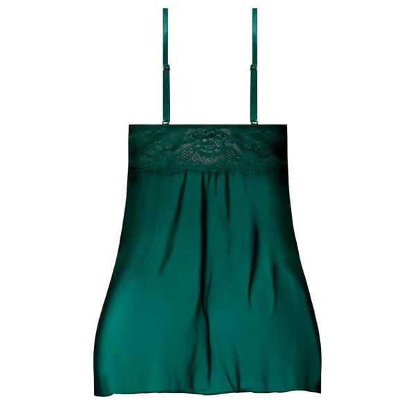 Magic Silk Evermore Babydoll & Cheeky Panty Set Emerald Queen Size - Image 5