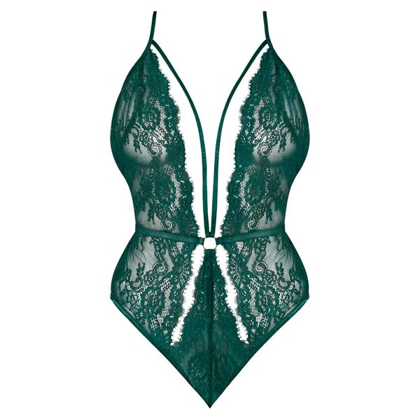 Magic Silk Evermore Plunge Teddy Emerald Queen Size - Image 5