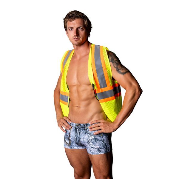Male Power Costumes Workin'' Hard Denim S/M - Image 2