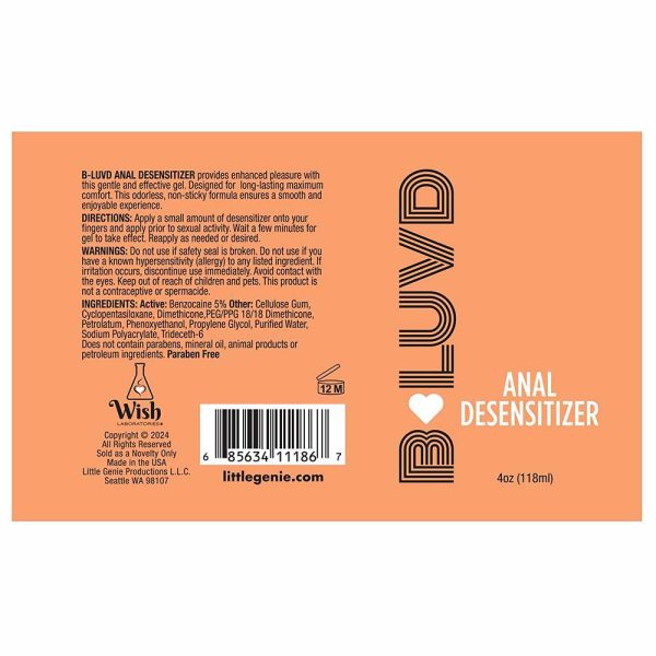 B-Luvd Anal Desensitizing Lube 4 oz. - Image 3