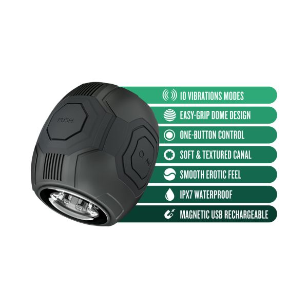 M for Men Dome X Vibrating Masturbator Black - Image 8