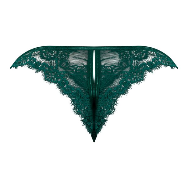 Magic Silk Evermore Split Crotch Panty Emerald S/M - Image 4