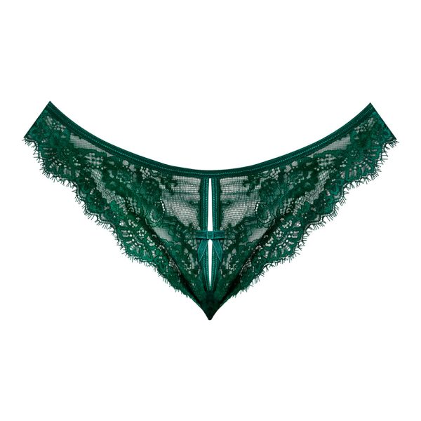 Magic Silk Evermore Split Crotch Panty Emerald Queen Size - Image 3