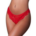 Magic Silk Sugar High Split Crotch Panty Red L/XL