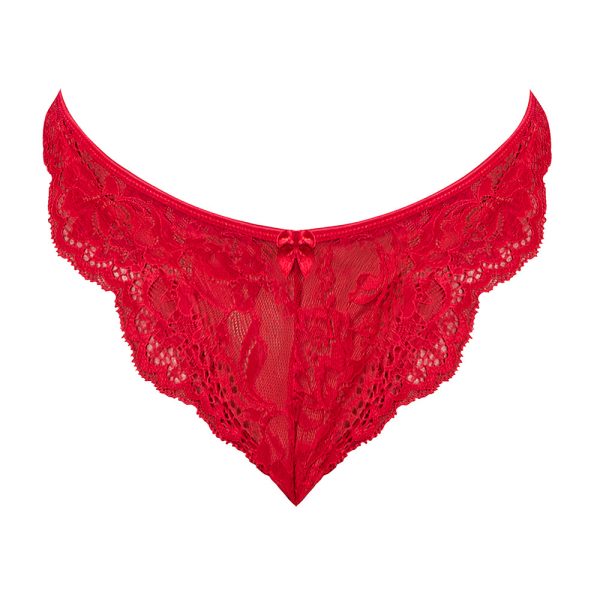 Magic Silk Sugar High Split Crotch Panty Red L/XL - Image 3