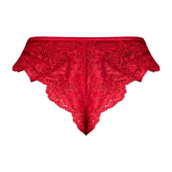 Magic Silk Sugar High Split Crotch Panty Red L/XL - Image 4