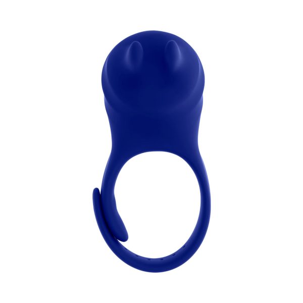 Zero Tolerance Adjustable Fun Ring Rechargeable Vibrating C-Ring with Remote Silicone Blue - Image 2