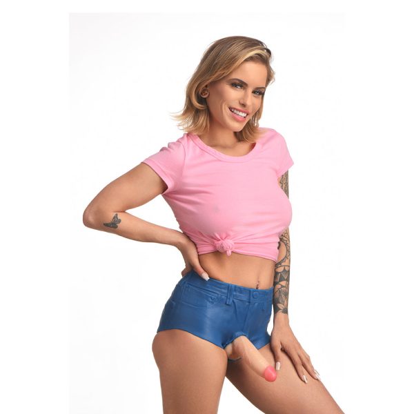 Strap U Booty Shorts Dildo Silicone Strap-On Harness 6 in. Medium - Image 2
