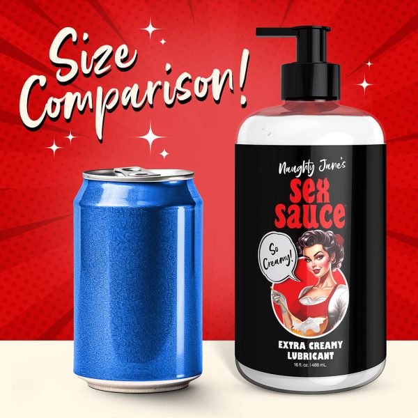 Naughty Jane''s Sex Sauce Extra Creamy Lubricant 16 oz. - Image 6