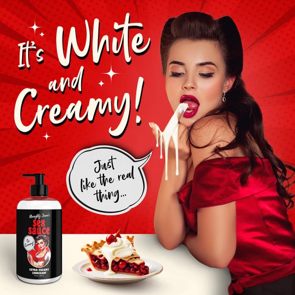Naughty Jane''s Sex Sauce Extra Creamy Lubricant 16 oz. - Image 8