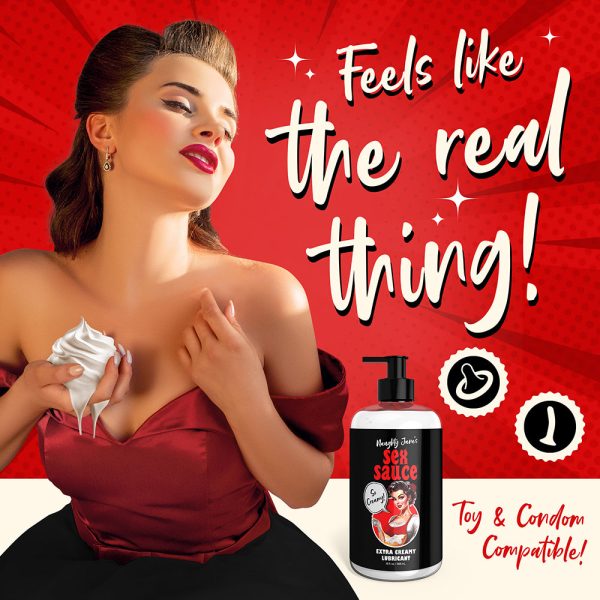 Naughty Jane''s Sex Sauce Extra Creamy Lubricant 16 oz. - Image 9