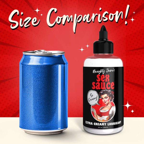 Naughty Jane''s Sex Sauce Extra Creamy Lubricant 8 oz. - Image 6