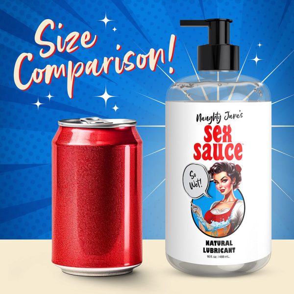 Naughty Jane''s Sex Sauce Natural Lubricant 16 oz. - Image 6