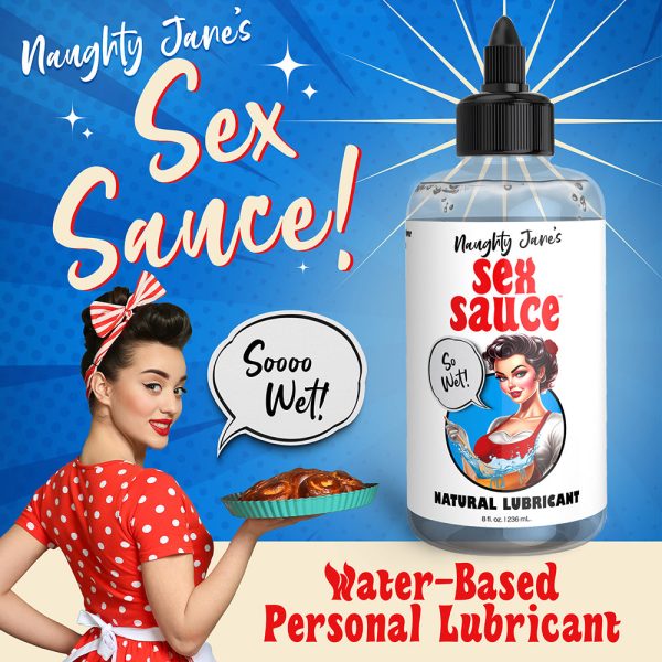 Naughty Jane''s Sex Sauce Natural Lubricant 8 oz. - Image 2