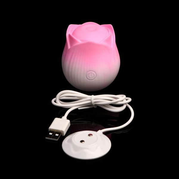 Bloomgasm Pulsing Petals Throbbing Rose Stimulator Pink - Image 8