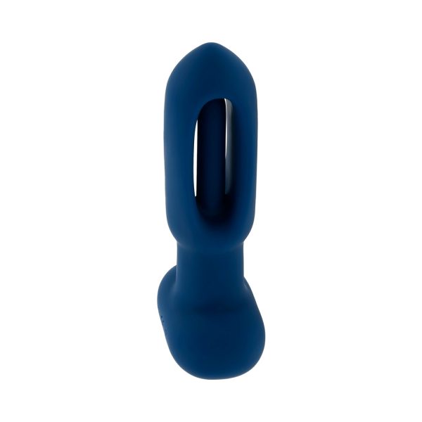 Evolved The Flapper Rechargeable Vibrator with Remote Silicone Blue - Image 7
