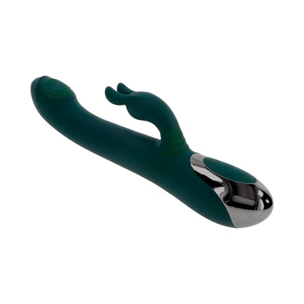 Evolved Rabbit Tap Tap Rechargeable Vibrating Dual Stimulator Silicone Green - Image 7