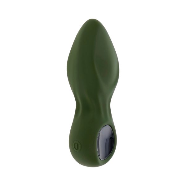 Gender X My Secret Garden Rechargeable Vibrating Anal Plug with Remote Silicone Green - Image 4