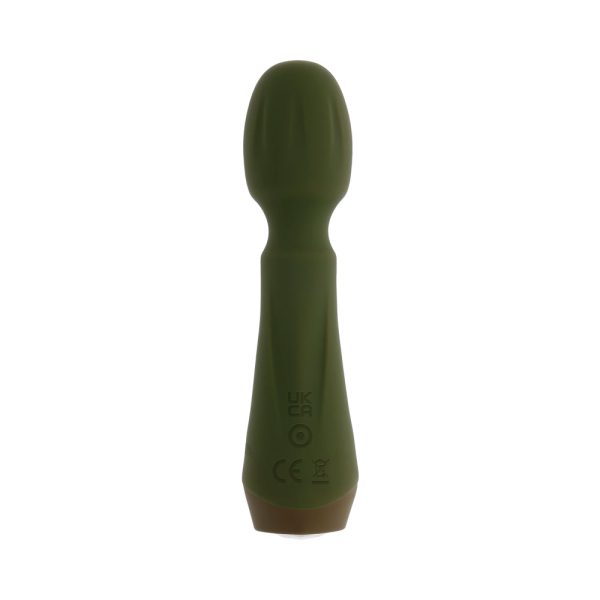 Selopa Heartfelt Rechargeable Vibrating Mini Wand Silicone Green - Image 4