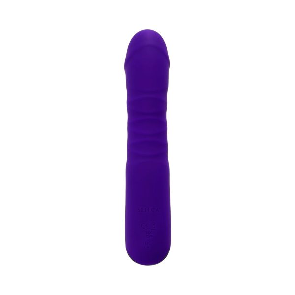 Selopa Ambition Rechargeable Thrusting Vibrator Silicone Purple - Image 5