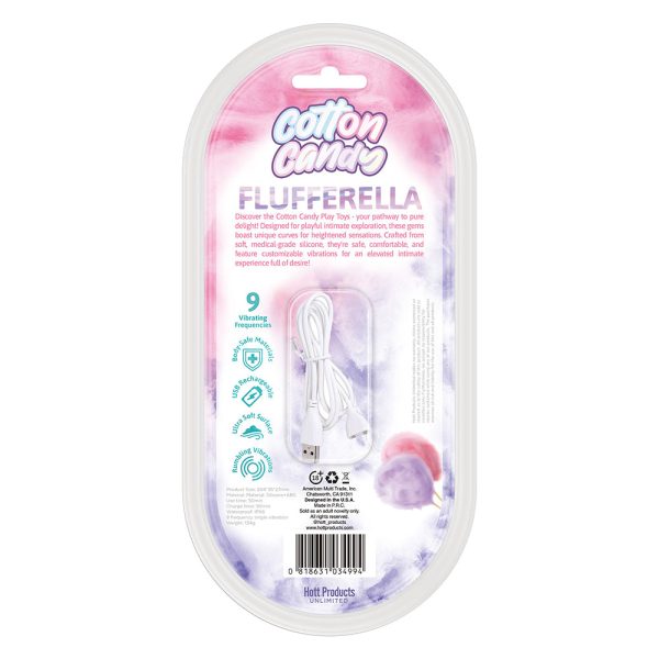 Cotton Candy Flufferella Silicone Vibrator 9 Frequencies - Image 3