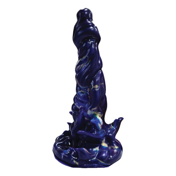 Monster Romance Demon Thrasher with Vibrating Bullet Silicone Dildo 6.5 in. - Image 2