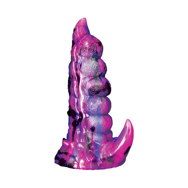 Monster Romance Hydra Nymph with Vibrating Bullet Silicone Dildo 7.5 in. - Image 2
