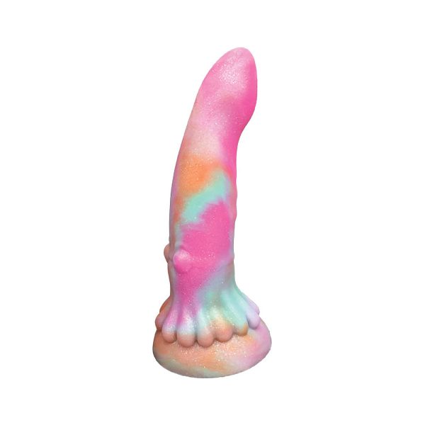 Monster Romance Squid Lust with Vibrating Bullet Silicone Dildo 6 in. - Image 2