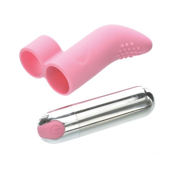 Adam & Eve Silicone Rechargeable Finger Vibe (Bag Packaging) - Image 5