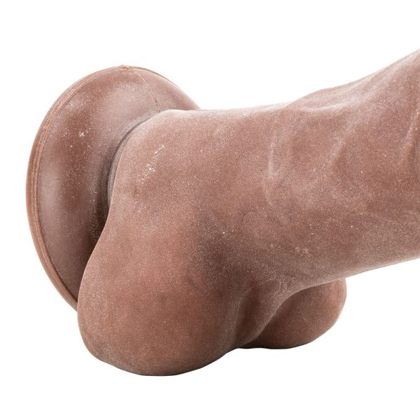 Adam & Eve Adam''s True Feel Brown 7 Inch Dildo - Image 6