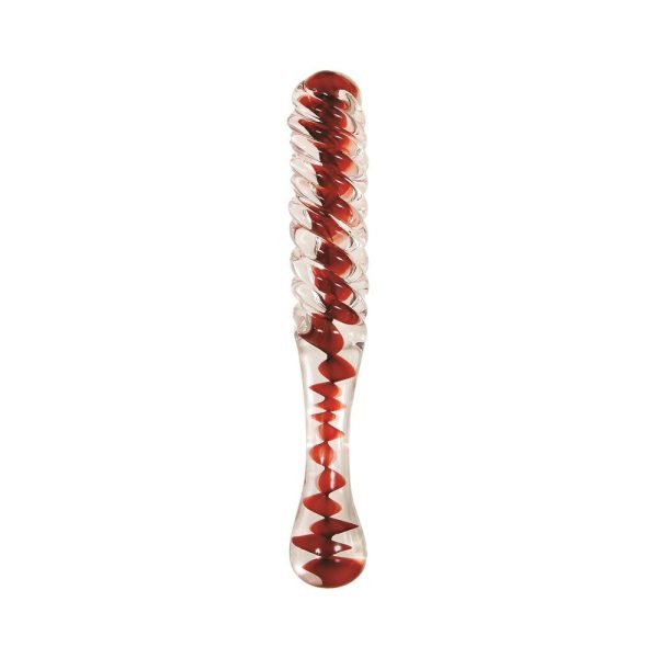 Adam & Eve Eve''s Sweetheart Swirl Glass Dildo - Image 4