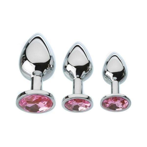 Adam & Eve Pink Gem Anal Plug Set - Image 2