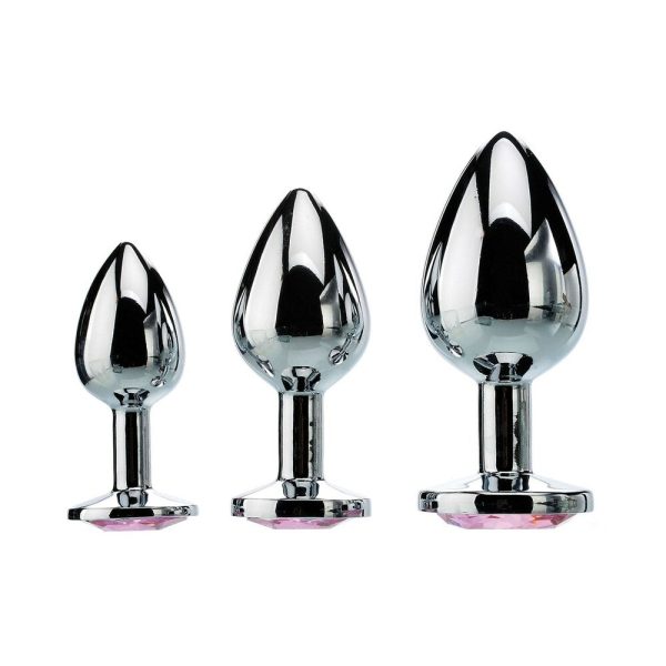 Adam & Eve Pink Gem Anal Plug Set - Image 3