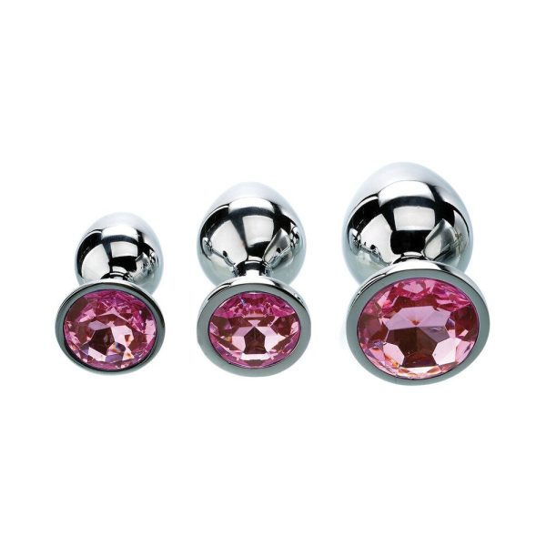 Adam & Eve Pink Gem Anal Plug Set - Image 4