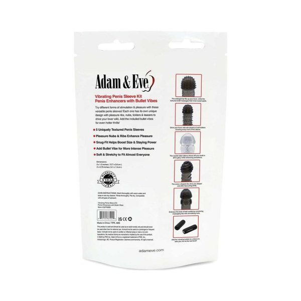 Adam & Eve Vibrating Penis Sleeve Kit (Bag) - Image 9