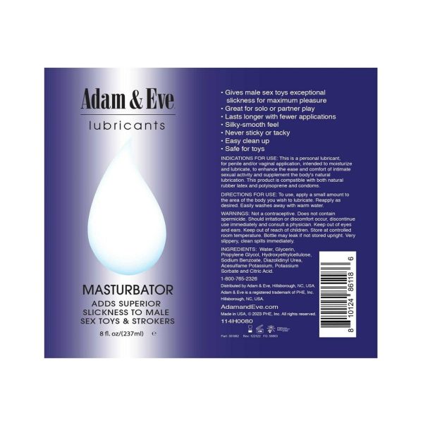 Adam & Eve Masturbator Lubricant 8 oz. - Image 3