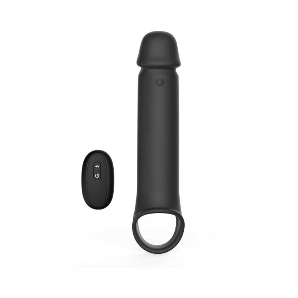 Adam & Eve Adam''s XL Vibrating Extension Silicone with Remote Control - Image 2