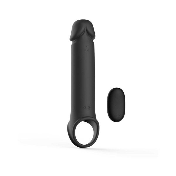 Adam & Eve Adam''s XL Vibrating Extension Silicone with Remote Control - Image 5