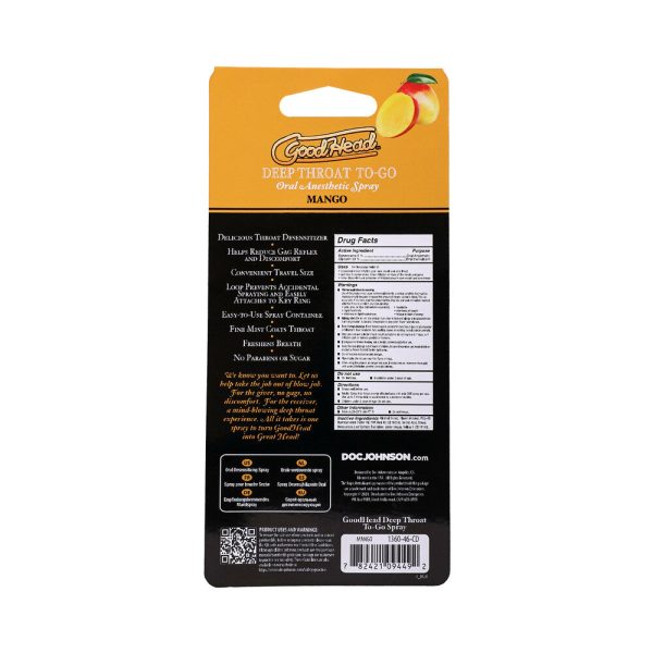 GoodHead Deep Throat Spray To-Go Mango 0.3 oz. - Image 4
