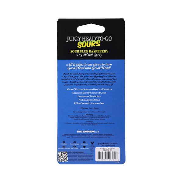 GoodHead Juicy Head Dry Mouth Spray To-Go Sour Blue Raspberry 0.3 oz. - Image 4