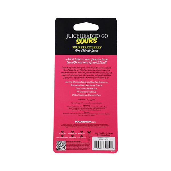 GoodHead Juicy Head Dry Mouth Spray To-Go Sour Strawberry 0.3 oz. - Image 4