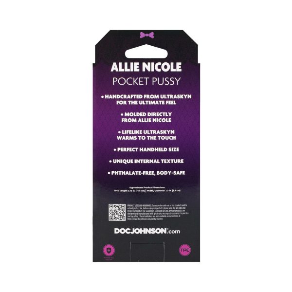 Signature Strokers Allie Nicole ULTRASKYN Pocket Pussy Vanilla - Image 6