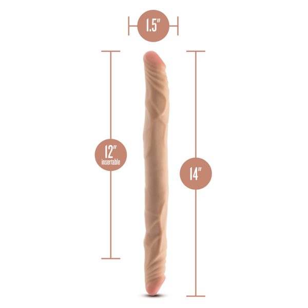 Dr. Skin Plus 14 in. Posable Double Dong Beige - Image 6