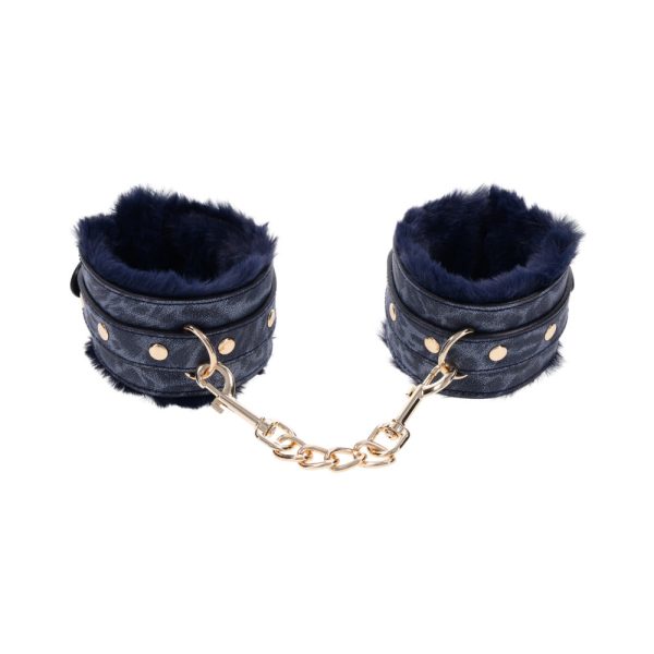 Sportsheets Sex & Mischief Cougar Fur Handcuffs - Image 5