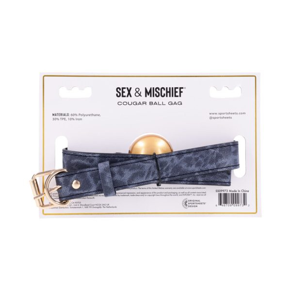 Sportsheets Sex & Mischief Cougar Ball Gag - Image 8