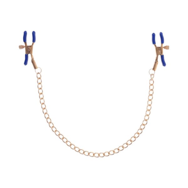 Sportsheets Sex & Mischief Cougar Chained Nipple Clamps - Image 2