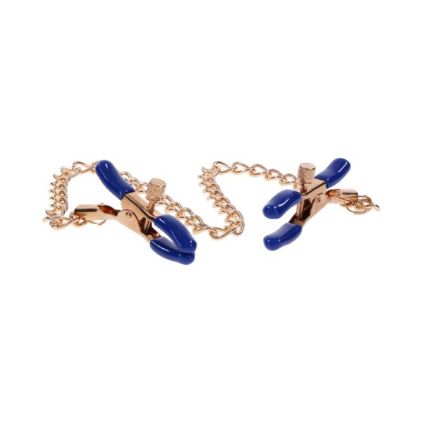Sportsheets Sex & Mischief Cougar Chained Nipple Clamps - Image 4