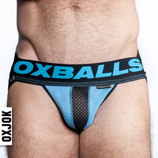 Oxballs Oxjok Airmesh Swagger Slider-Strap Jock Sky Blue S - Image 2